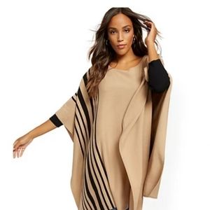 STRIPE PONCHO